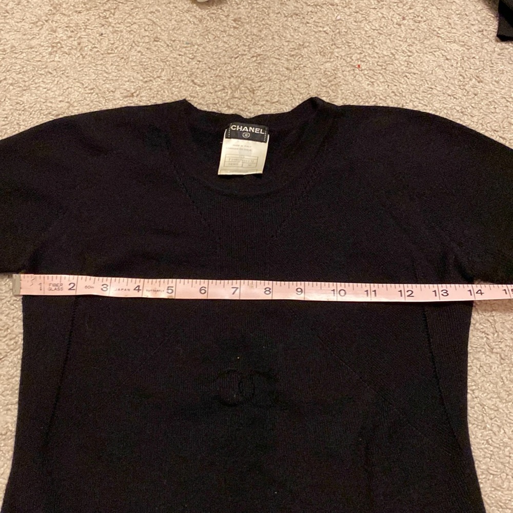 Chanel CC logo vintage cashmere top - Picture 12 of 12